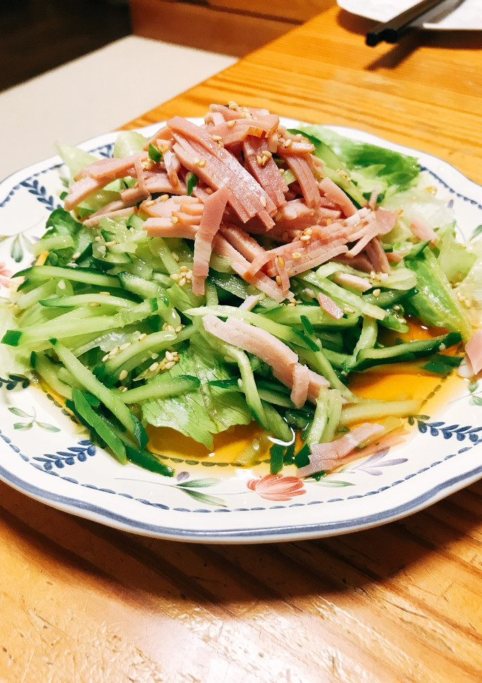 レタスとハムの中華風サラダ-レシピのメイン写真