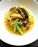 もずくとキュウリの冷製パスタ