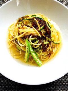 もずくとキュウリの冷製パスタ-レシピのメイン写真