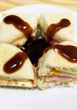 ベーコンエッグチーズバーガー-レシピのメイン写真