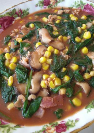 ほうれん草のトマト煮込み-レシピのメイン写真