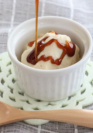 糖質オフ！豆腐ジェラート～黒みつがけ～-レシピのメイン写真