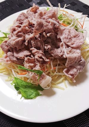 豚しゃぶ冷製パスタ🍝-レシピのメイン写真