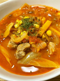 緑豆とたっぷり野菜のトマトスープ-レシピのメイン写真