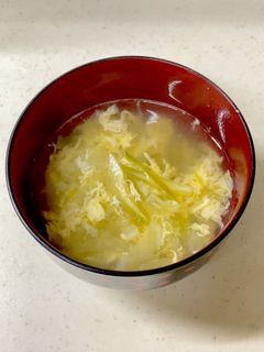 キャベツ みょうが かきたま味噌汁^^-レシピのメイン写真