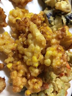 とうもろこし天ぷらとご飯-レシピのメイン写真
