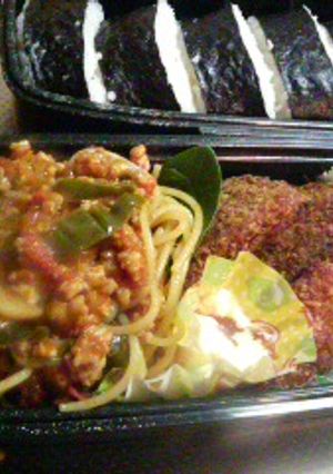 トマトパスタ弁当-レシピのメイン写真