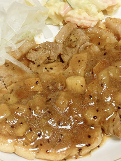 皮ごとOK!キウイで柔らかポークステーキ-レシピのメイン写真