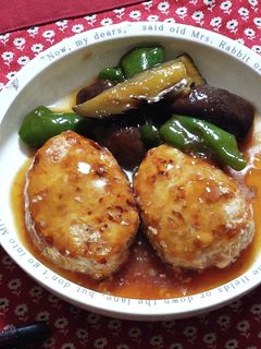 鶏つくねと茄子の照り煮-レシピのメイン写真