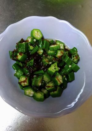 おくらと味付けもずく-レシピのメイン写真