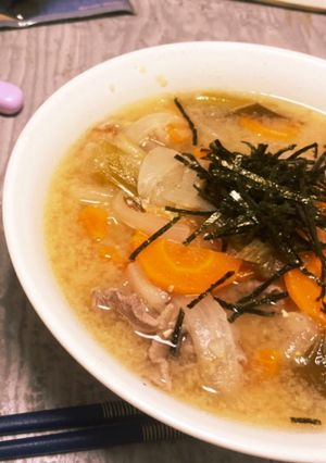 旨みの相乗効果！特製豚汁-レシピのメイン写真