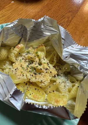 アルミホイルで簡単ブルーチーズグラタン-レシピのメイン写真