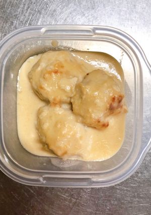 おE2.ミートボールのホワイトソース煮-レシピのメイン写真