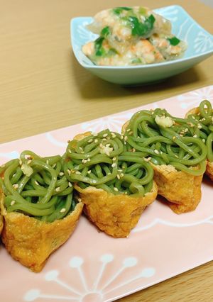 瓦そばに飽きたら、秒で映え！蕎麦稲荷♡-レシピのメイン写真