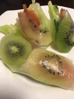 爽やか☆キウイの生春巻き-レシピのメイン写真