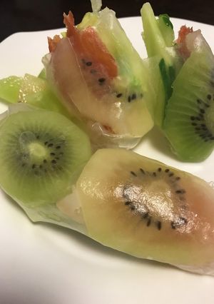 爽やか☆キウイの生春巻き-レシピのメイン写真