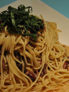ほたるいかととろろ昆布の和風パスタ-レシピのメイン写真