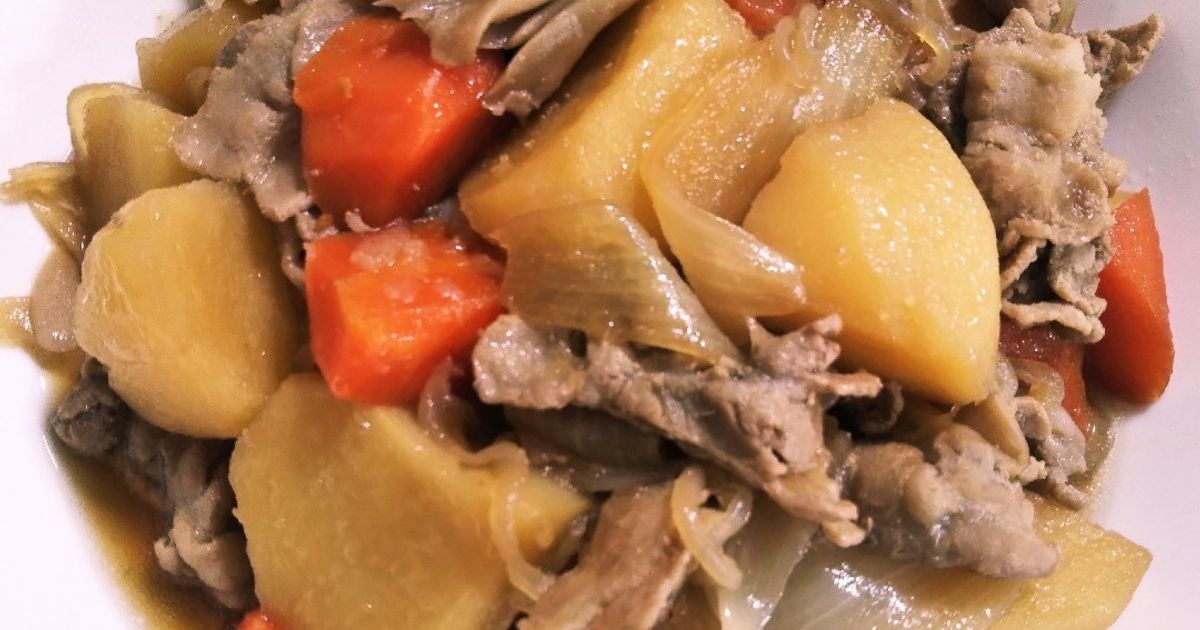 簡単！豚バラ丸煮の肉じゃが by だんどり亭 【クックパッド】 簡単