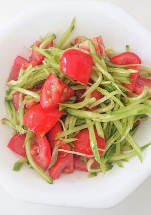 夏野菜のまぜサラダ【青じそ風味】-レシピのメイン写真