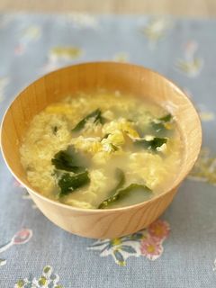 ホッとする✨あおさとふわふわ卵のスープ-レシピのメイン写真