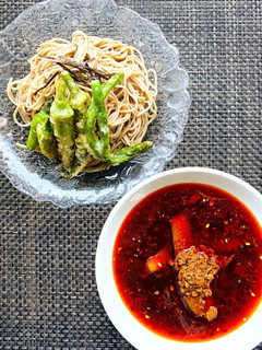 坦々つけ蕎麦 トロ茄子入り-レシピのメイン写真