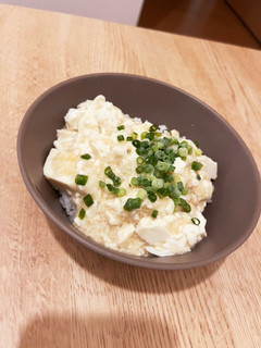 朝ご飯に!とろろと豆腐のねこまんま-レシピのメイン写真