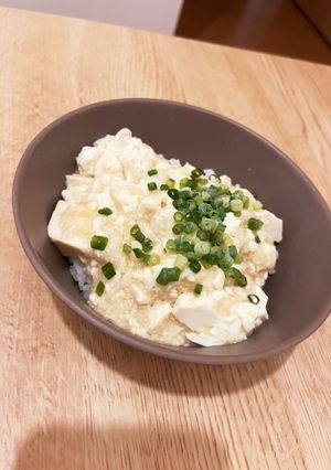 朝ご飯に！とろろと豆腐のねこまんま-レシピのメイン写真