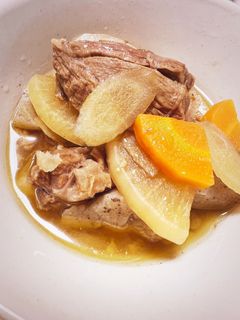 ホットクックでもつ煮風牛すじ煮込み-レシピのメイン写真