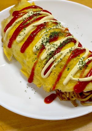 おうちでオムそば^^-レシピのメイン写真
