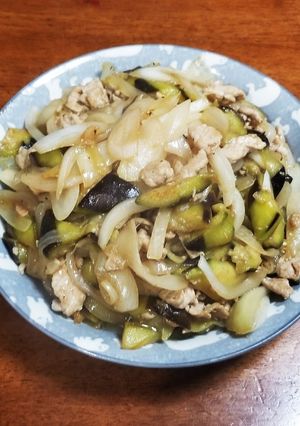 茄子玉葱豚肉炒め-レシピのメイン写真