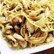 具は何でも。バター醤油パスタ
