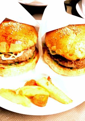 ハンバーガー-レシピのメイン写真