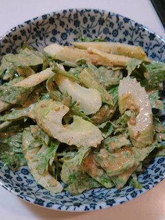 簡単!3分で♪セロリのごまマヨ和え♪-レシピのメイン写真