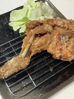 骨付きもも肉でみよしやのかぶと揚げ風-レシピのメイン写真