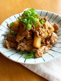 *豚肉と長芋の甘辛てりてり炒め*-レシピのメイン写真