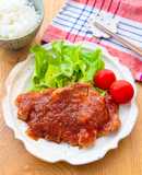 トンカツ用肉で♫オニオンポークチャップ