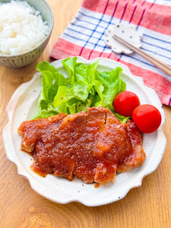 トンカツ用肉で♫オニオンポークチャップ-レシピのメイン写真