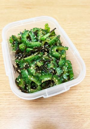大量消費！苦くない簡単ゴーヤの塩昆布和え-レシピのメイン写真