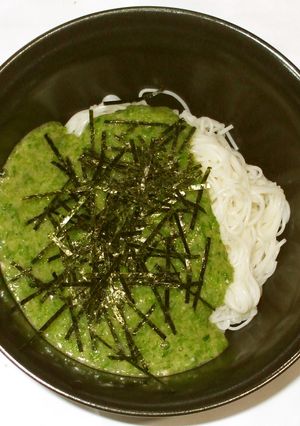 オクラとろろ素麺♪簡単熱中症予防漢方薬膳-レシピのメイン写真