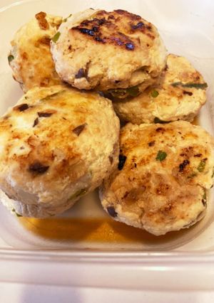 木綿豆腐で鶏ひきハンバーグ-レシピのメイン写真