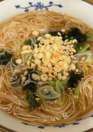15分で完成！麺つゆで作る煮麺-レシピのメイン写真