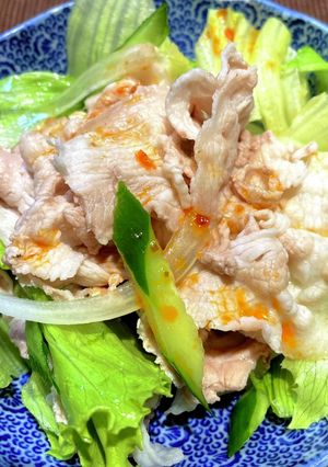 冷豚しゃぶ味変辛味タレ-レシピのメイン写真