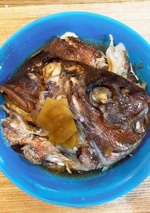 すき焼きのタレの味付と圧力鍋で作る鯛あら-レシピのメイン写真