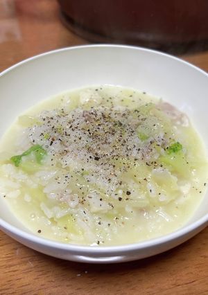 ○とろ〜りチーズの豚しょうが鍋雑炊-レシピのメイン写真