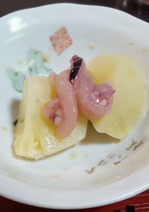 新ジャガのイカ塩辛のせ-レシピのメイン写真