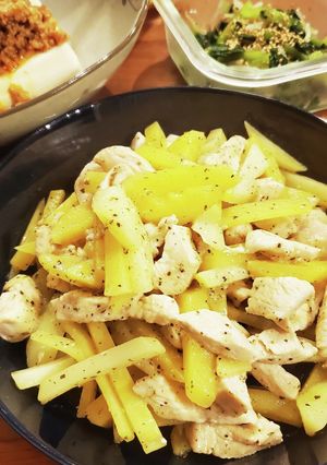鶏肉とじゃがいものレモンハーブ炒め-レシピのメイン写真
