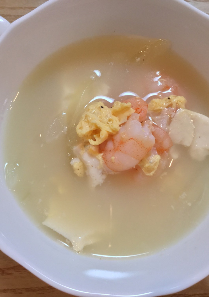 えびと豆腐と卵のスープ-レシピのメイン写真