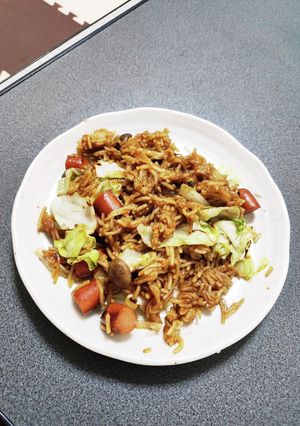 茹ですぎパスタ救済焼きそば-レシピのメイン写真