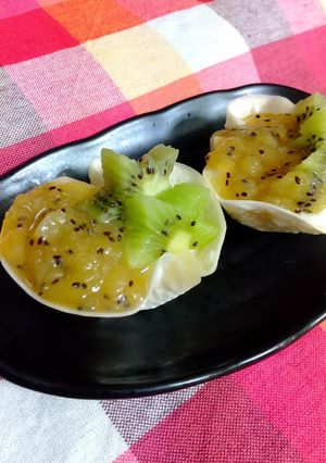 キウイジャムとヨーグルトムースカップ-レシピのメイン写真