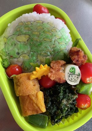 夏休みのお弁当13アンキロサウルス-レシピのメイン写真
